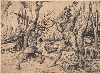 Ormandaki Dövüş by Hans Burgkmair I