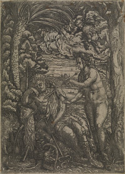Venüs ve Merkür by Hans Burgkmair d.Æ.