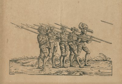 teber ile eskrimci by Hans Burgkmair der Ältere