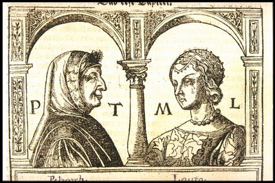 Petrarch ve Laura, yaklaşık 1545. by Hans Burgkmair the Elder
