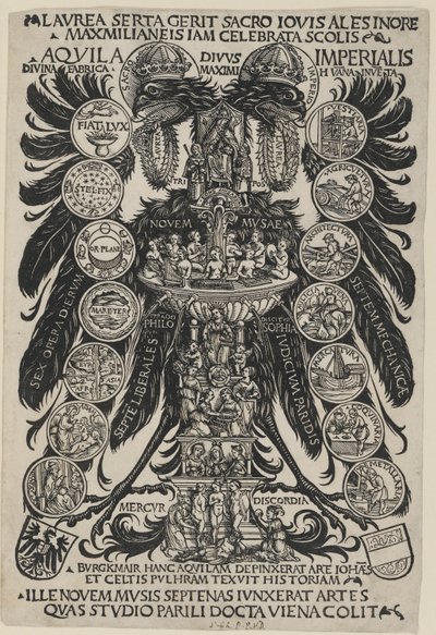Alegorik İmparatorluk Kartalı by Hans Burgkmair the Elder