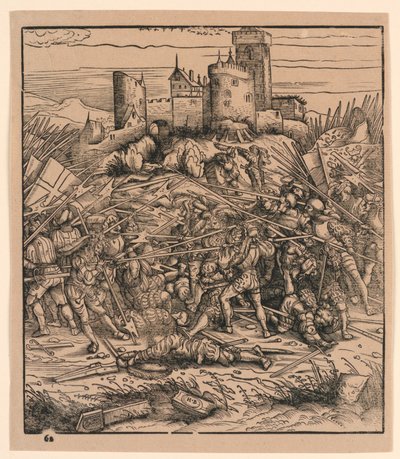 Nauders Savaşı, "Der Weisskunig"den by Hans Burgkmair the Elder