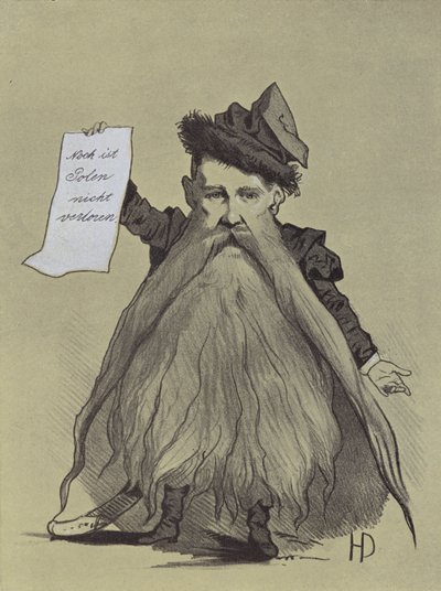 Polonyalı vatansever Franciszek Smolka'nın karikatürü by Hans Canon