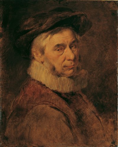 Ruff ve sakallı yaşlı adam by Hans Canon