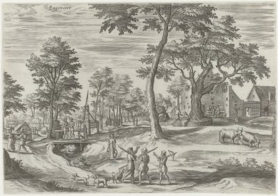 Eggevoort'un görünümü by Hans Collaert (I)