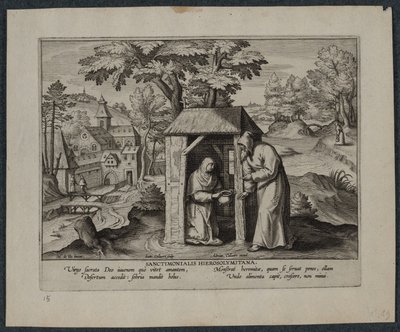 Kutsal Jerome by Hans Collaert