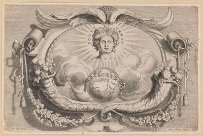 Jan van Keerbergen için Yazıcı Aygıtı: Biblia Cum Glossa Ordinaria için Vignette by Hans Collaert the Younger