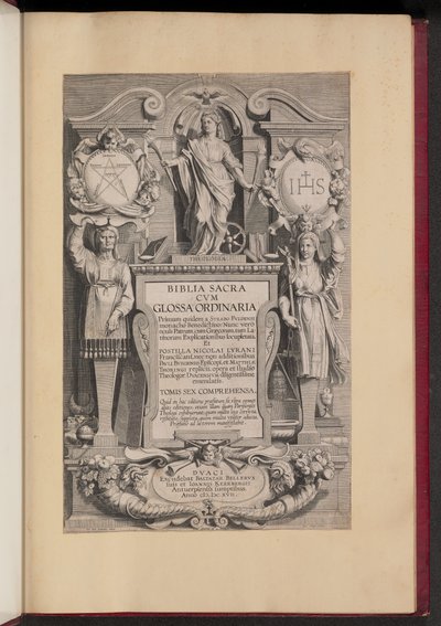 Kutsal İncil Cvm Olağan Sözlüğü için Başlık Sayfası by Hans Collaert the Younger after Sir Peter Paul Rubens