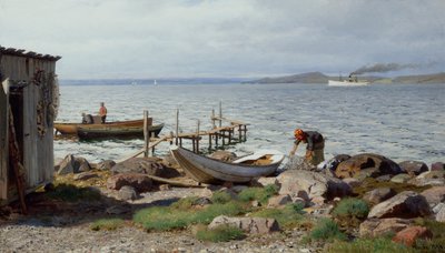 Resimde başlık yazılmamış by Hans Gude