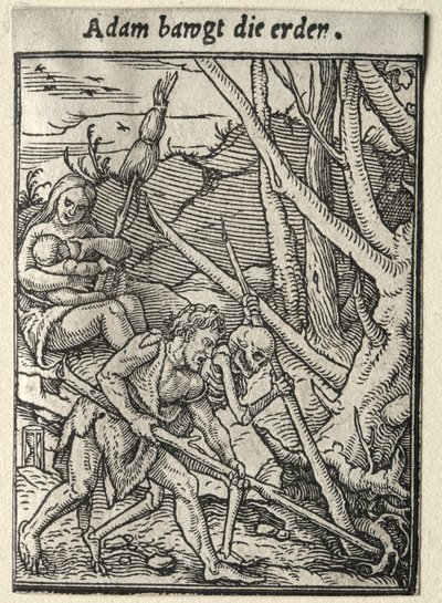 Ölüm Dansı: Adam Toprağı Sürerken by Hans Holbein