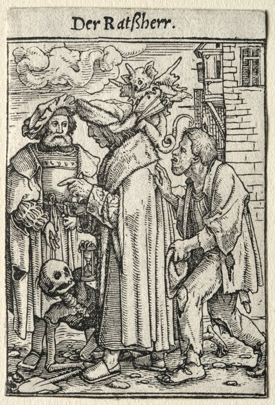 Ölüm Dansı: Konsey Üyesi by Hans Holbein