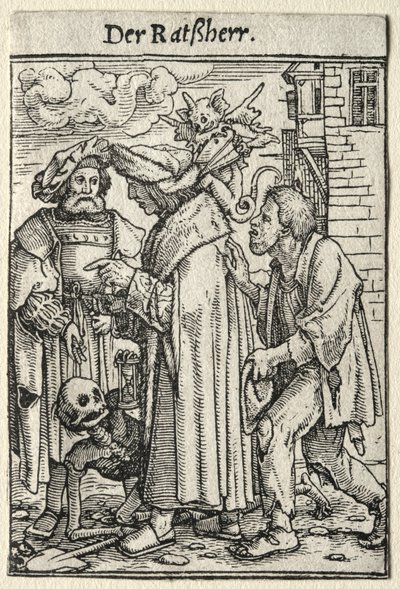 Ölüm Dansı: Konsey Üyesi. by Hans Holbein