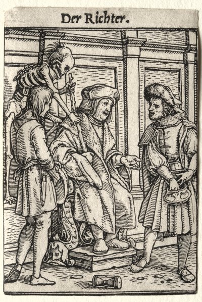 Ölüm Dansı: Yargıç. by Hans Holbein