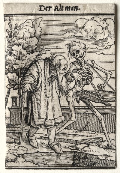 Ölüm Dansı: Yaşlı Adam. by Hans Holbein