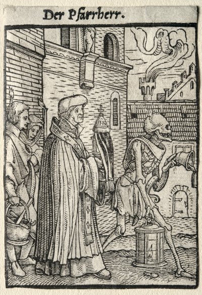 Ölüm Dansı: Papaz by Hans Holbein