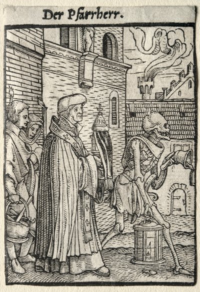 Ölüm Dansı: Papaz. by Hans Holbein