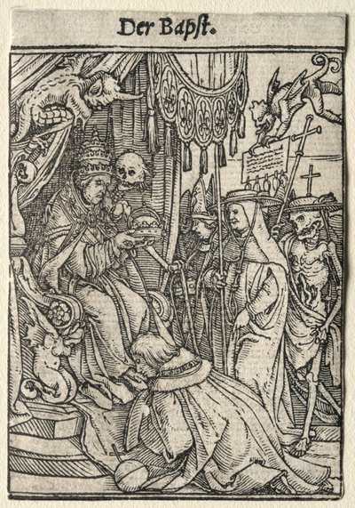 Ölüm Dansı: Papa by Hans Holbein