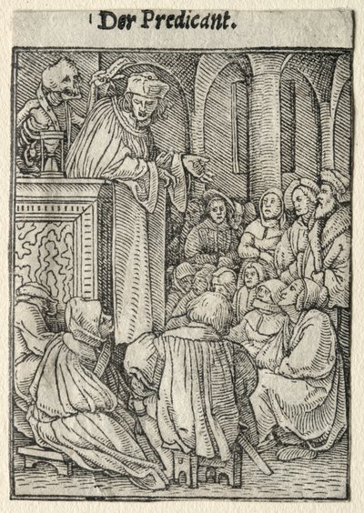 Ölüm Dansı: Vaiz by Hans Holbein