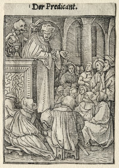 Ölüm Dansı: Vaiz. by Hans Holbein