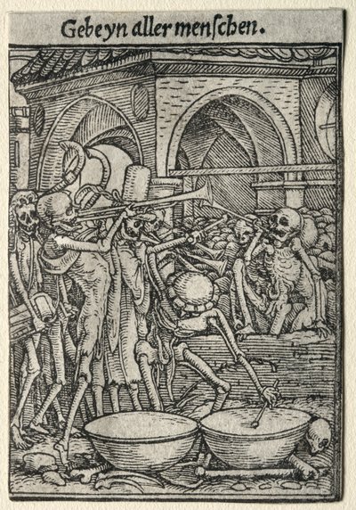 Ölümün Dansı: Ölümün Trompetçileri by Hans Holbein