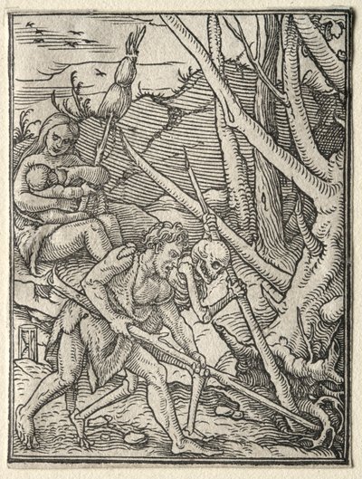 Ölümün Dansı: Adem Dünyayı Sürerken. by Hans Holbein