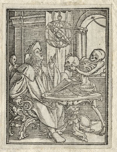 Ölümün Dansı: Astrolog, Zengin Adam. by Hans Holbein