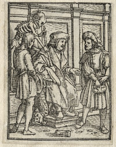 Ölümün Dansı: Yargıç by Hans Holbein