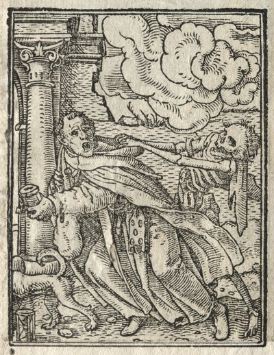Ölümün Dansı: Dilenci Keşiş; Rahibe by Hans Holbein