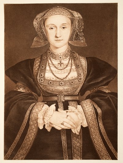 ಅನ್ನಿ ಆಫ್ ಕ್ಲೀವ್ಸ್, c.1539, ಪಬ್. 1902 (ಕೊಲೊಟೈಪ್) ಟರ್ಕ್ by Hans Holbein der Jüngere