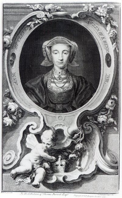 Anne of Cleves, engraved by Jacobus Houbraken, 1740  by Hans Holbein der Jüngere