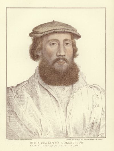 Anonymous man (aquatint) by Hans Holbein der Jüngere