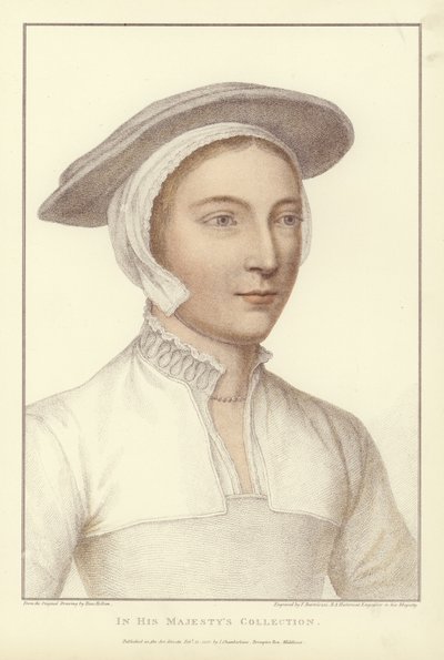 Anonim kadın (aquatint) by Hans Holbein der Jüngere