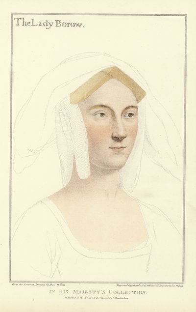 Catherine, Lady Borough (aquatint) by Hans Holbein der Jüngere