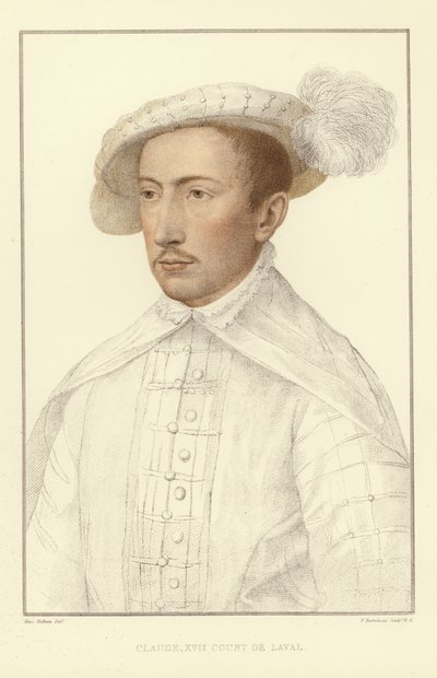 Claude XVII, Kont de Laval (aquatint) by Hans Holbein der Jüngere