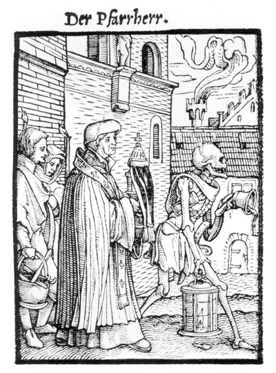 Ölüm ve Parish Rahibi, Hans Lutzelburger tarafından oyulmuş 