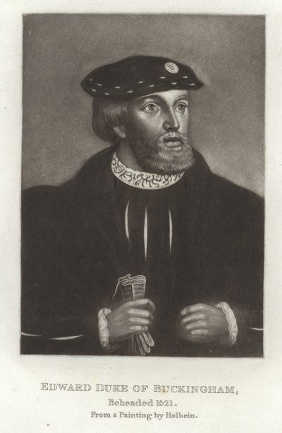 Buckingham Edward Dükü by Hans Holbein der Jüngere