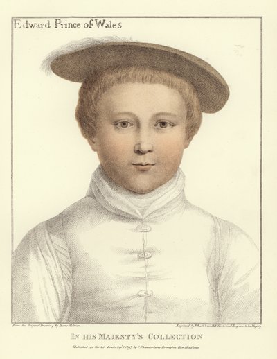 Edward, Galler Prensi (aquatint) by Hans Holbein der Jüngere