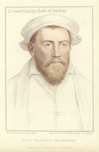Edward Stanley, Derby Kontu (aquatint) by Hans Holbein der Jüngere