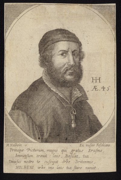 Hans Holbein'in kendi portresi by Hans Holbein der Jüngere