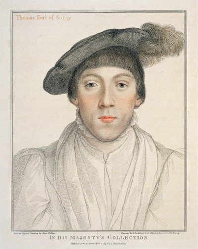 Surrey Kontu Henry Howard, Francesco Bartolozzi tarafından oyulmuş, 1795 by Hans Holbein der Jüngere