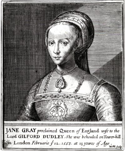 Jane Gray, William Marshall tarafından oyulmuş, 1648 by Hans Holbein der Jüngere
