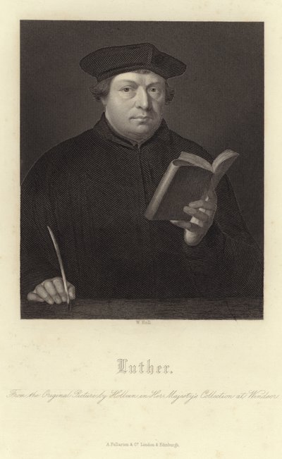 Martin Luther'in portresi by Hans Holbein der Jüngere