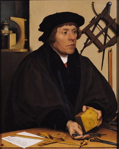ನಿಕೋಲಸ್ ಕ್ರಾಟ್ಜರ್‌ನ ಭಾವಚಿತ್ರ (1487-c.1550) 1528 ಟರ್ಕ್ by Hans Holbein der Jüngere