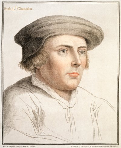 Richard Rich, First Baron Rich (c.1496-1567), Francesco Bartolozzi (1727-1815) tarafından oyulmuş by Hans Holbein der Jüngere