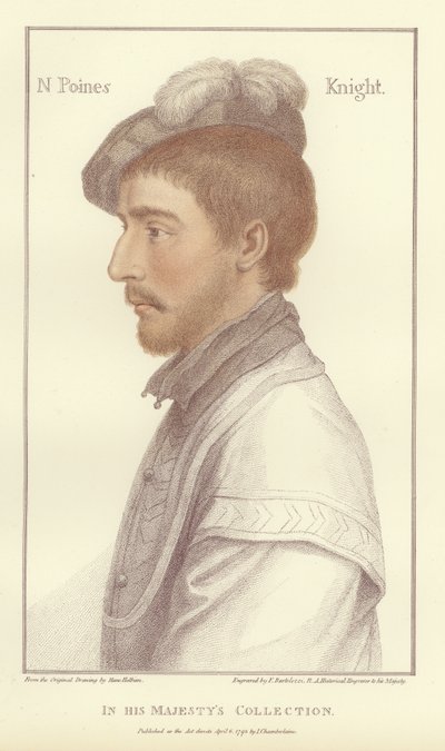 Sir Nicholas Poins (aquatint) by Hans Holbein der Jüngere