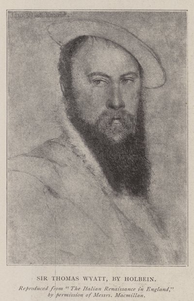 Sör Thomas Wyatt by Hans Holbein der Jüngere