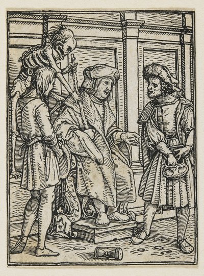 Ölüm Dansı'ndan Yargıç (Lyons), 1538, 1523-1526 by Hans Holbein der Jüngere
