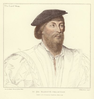 Thomas Vaux, Harrowden 2. Baron Vaux (aquatint) by Hans Holbein der Jüngere