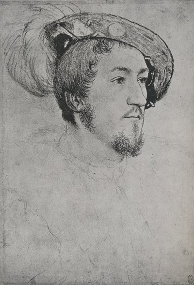 Bir Beyefendi: Bilinmiyor, c1532-1543 1945 by Hans Holbein der Jüngere