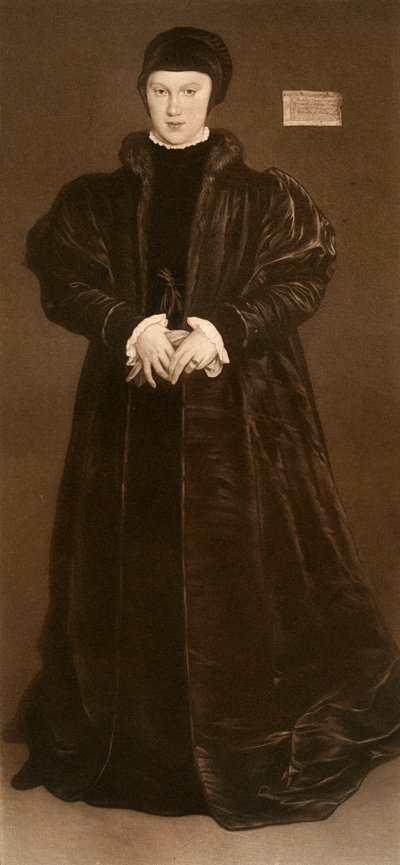 Danimarka Christina, Milano Düşesi, 1538, 1902 by Hans Holbein der Jüngere